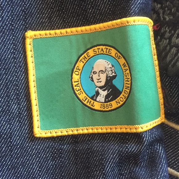 Staple Pigeon Patch Denim Overshirt size M - Picture 6 of 7